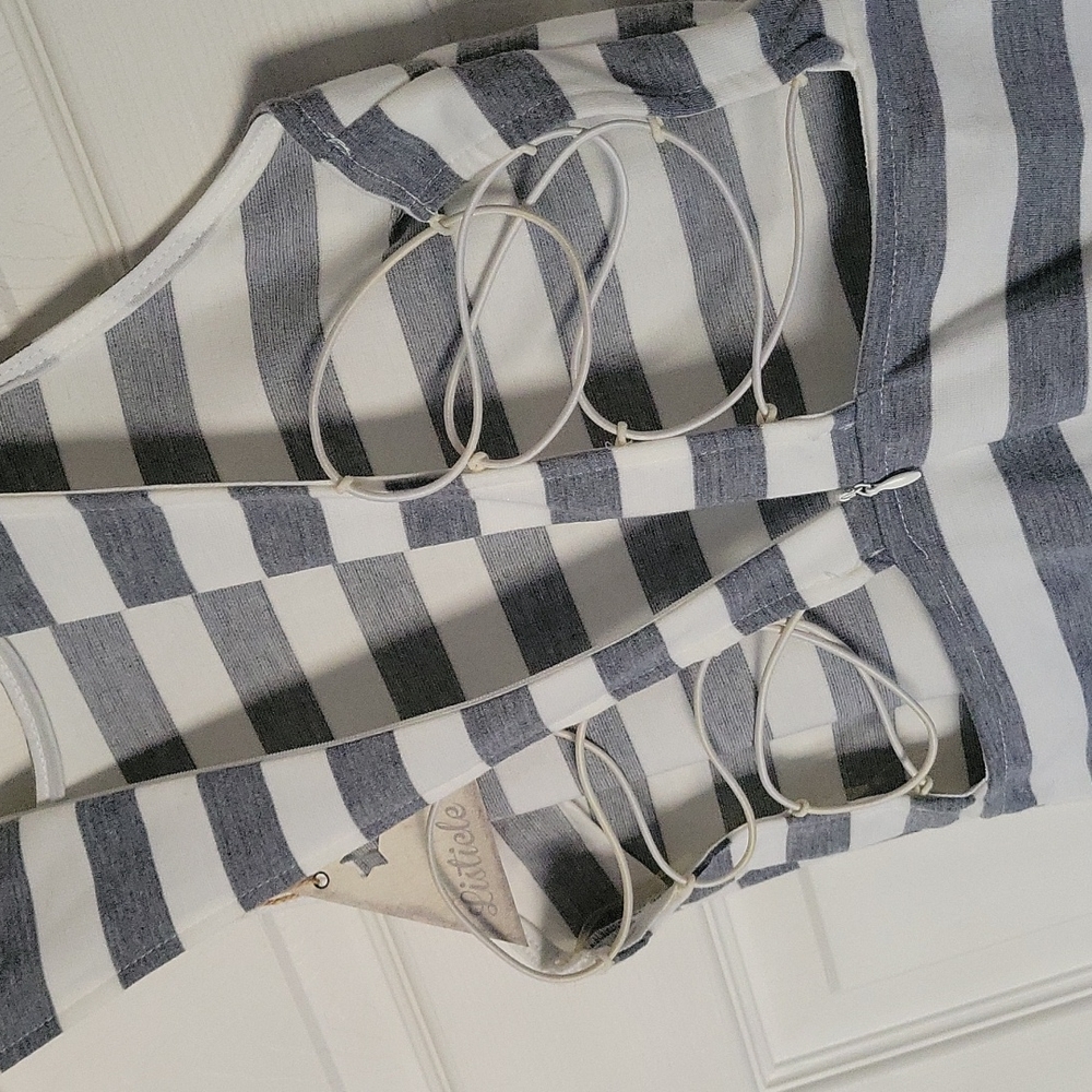 Listicle NWT. S. cotton stretch. Tank mini dress - Picture 5 of 10